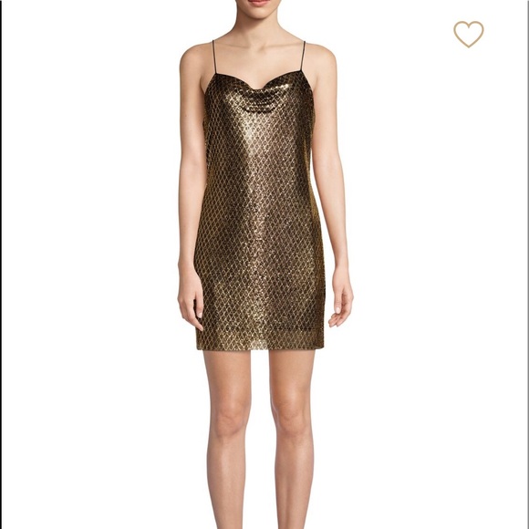 Brand:Alice + Olivia.Harmony chainmail mini dress - Picture 1 of 3